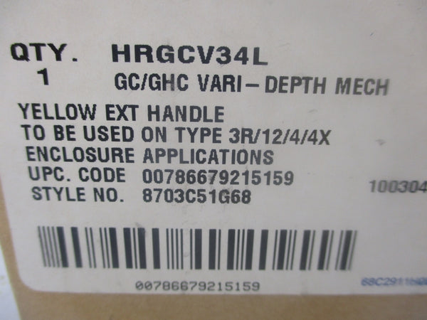 CUTLER HAMMER HRGCV34L 8703C51G68 (AS PICTURED) NSMP
