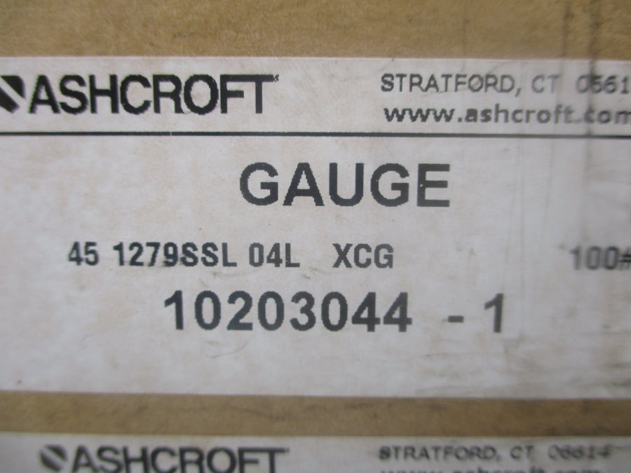 ASHCROFT 45 1279SSL 04L XCG 10203044-1 NSFS