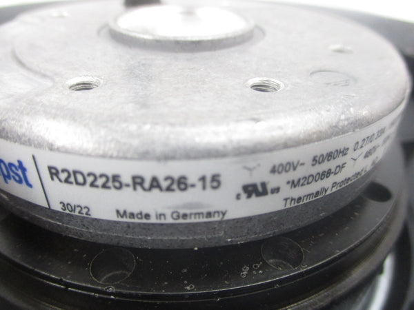 EBMPAPST R2D225-RA26-15 400V 0.27/0.33A UNMP