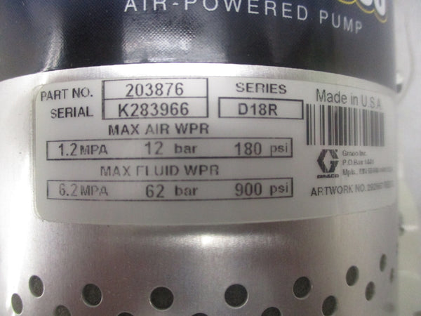 GRACO 203876 SER. D18R 180PSI NSNP
