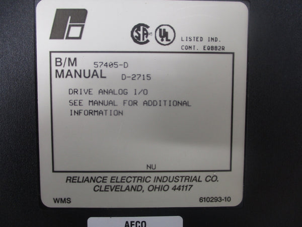 RELIANCE ELECTRIC 57405-D NSNP
