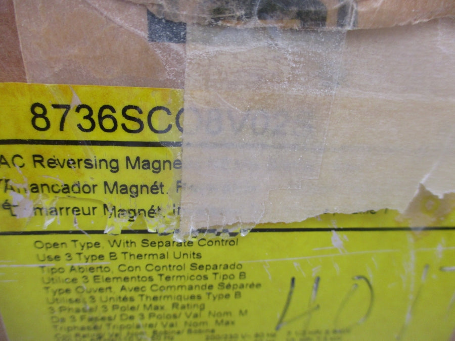 SQUARE D 8736SCO8V02S SER. A 110/120V NSMP