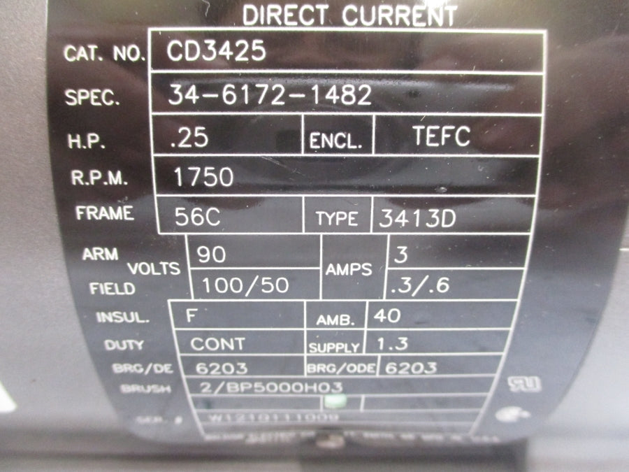 BALDOR CD3425 34-6172-1482 90/100 3/.3/.6A NSMP