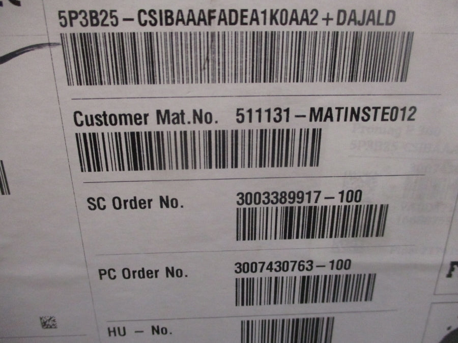ENDRESS HAUSER 5P3B25-CSIBAAAFADEA1K0AA2+DAJALD NSFS
