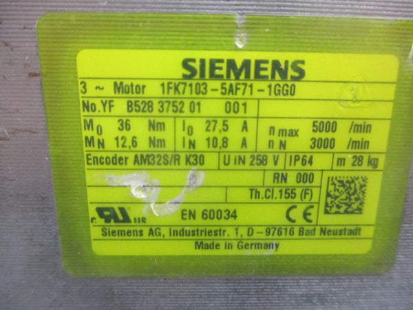 SIEMENS 1FK7103-5AF71-1GG0 NSNP