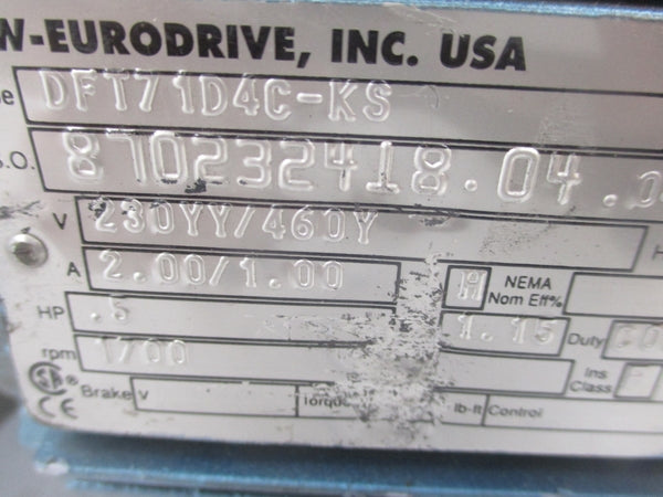 SEW-EURODRIVE FA47BDT71D4C-KS UNMP
