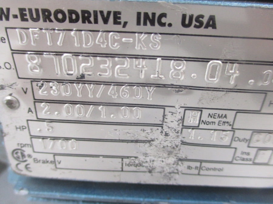 SEW-EURODRIVE FA47BDT71D4C-KS UNMP