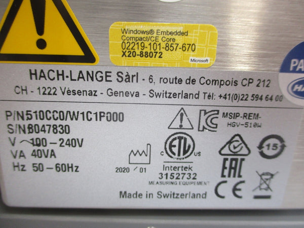 HACH 510CC0/W1C1P000 100-240V NSMP
