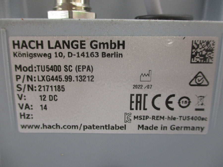 HACH LXV445.99.13212 12VDC NSMP