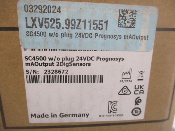 HACH LXV525.99Z11551 SC4500 24VDC NSMP