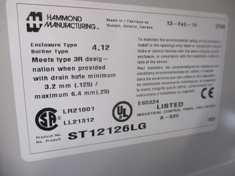 HAMMOND ST12126LG NSMP