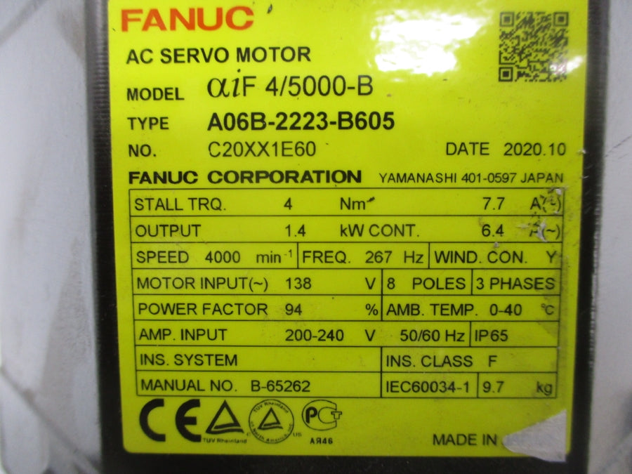 FANUC A06B-2223-B605 138V 7.7A NSNP