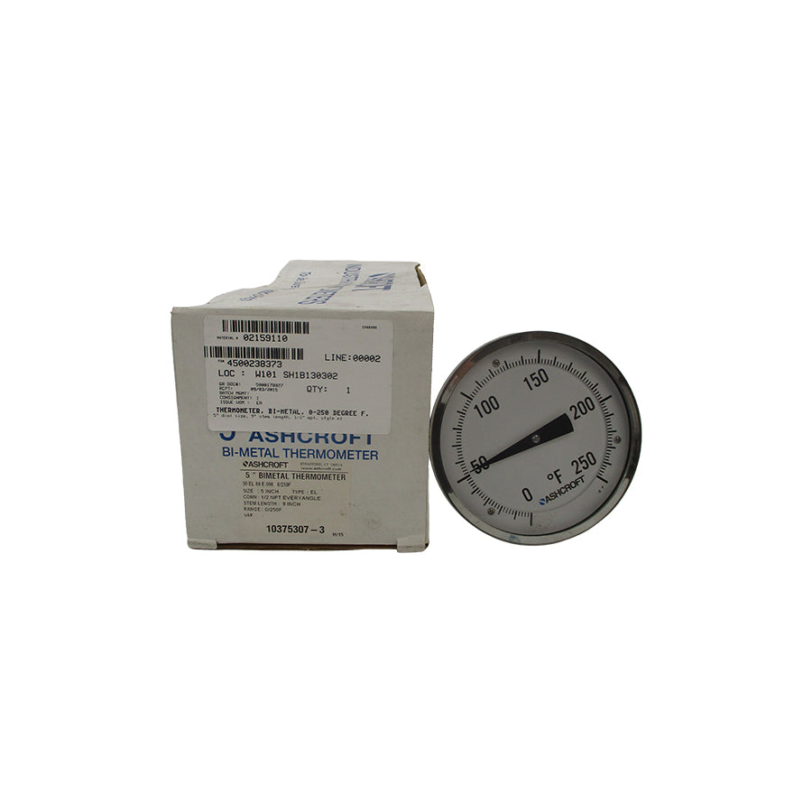 ASHCROFT 50 EL 60 E 090 2/250F 5" NSNP