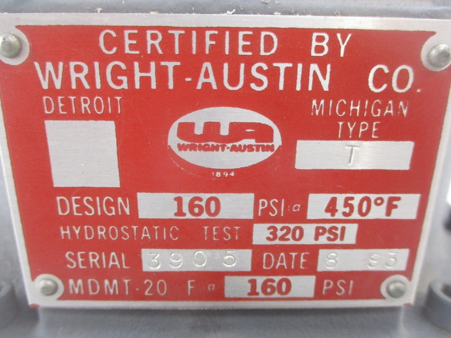 WRIGHT AUSTIN 2"-TYPE-T 160PSI NSNP