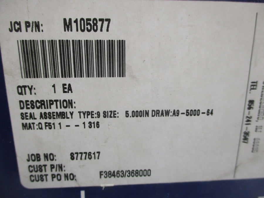 JOHN CRANE A9-5000-64 M105877 5" NSMP