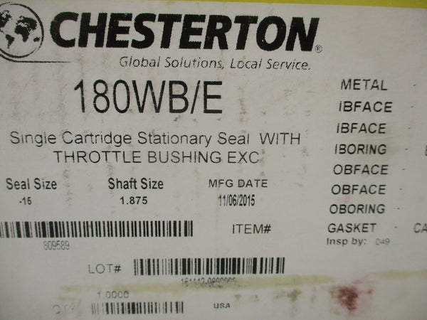 CHESTERTON 180WB/E-15 SIZE 1.875 NSMP