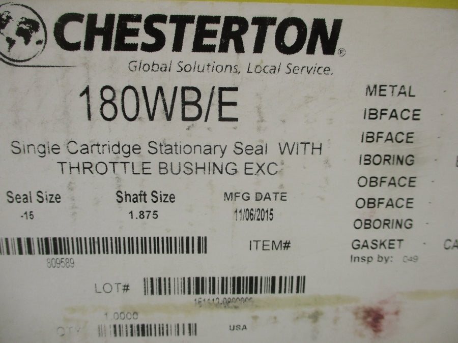 CHESTERTON 180WB/E-15 SIZE 1.875 NSMP