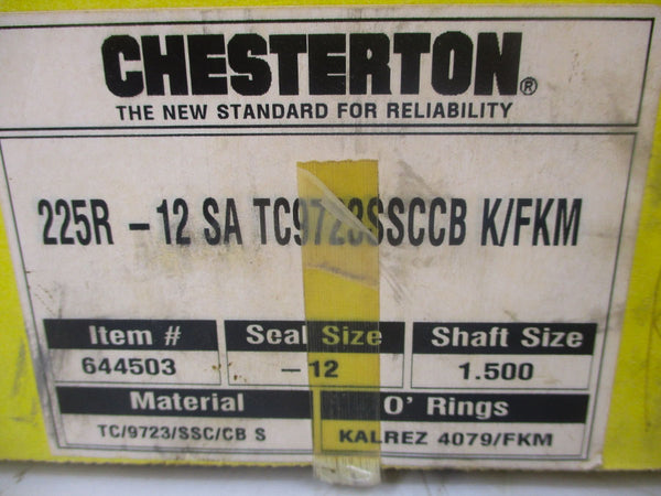 CHESTERTON 225R-12 SA TC9723SSCCB K/FKM SIZE 1.500 NSMP