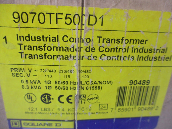 SQUARE D 9070TF500D1 220/480V NSFS
