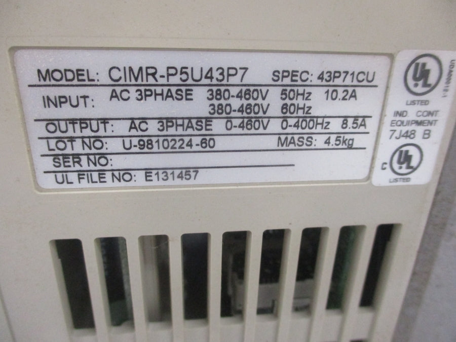 SAFTRONICS GP5 CIMR-P5U43P7 380-460V 10.2A NSMP