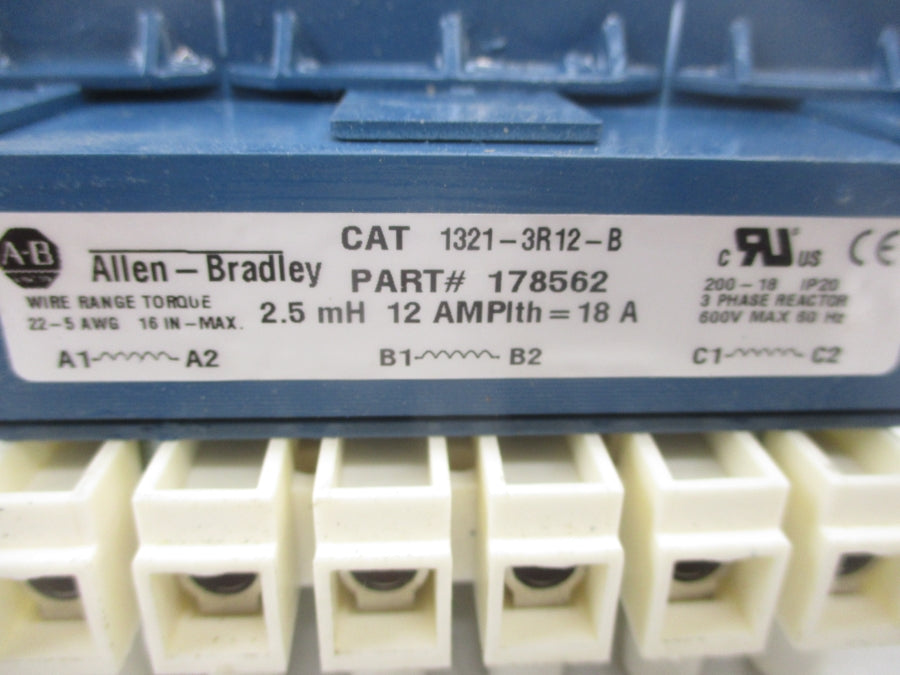 ALLEN BRADLEY 1321-3R12-B SER. A 600V 18A NSMP