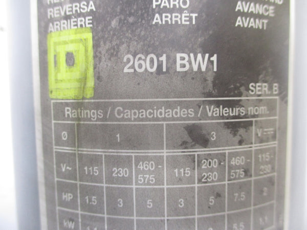 SQUARE D 2601 BW1 SER. B 230V NSNP