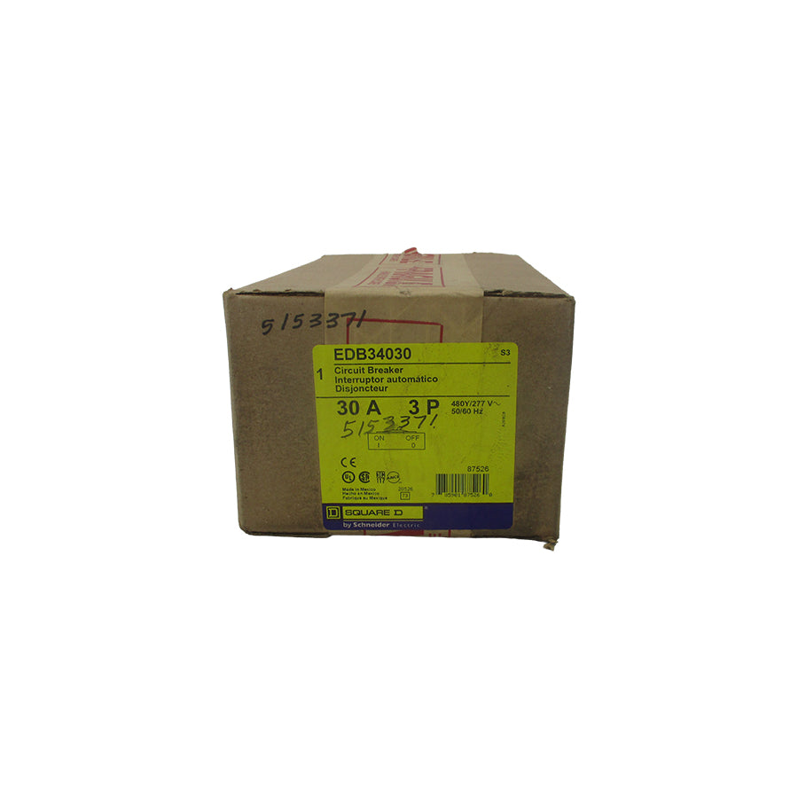 SQUARE D EDB34030 SER. 3 277V 30A NSFS