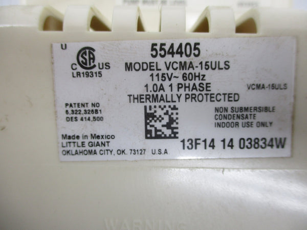 LITTLE GIANT VCMA-15ULS 115V 1A NSMP