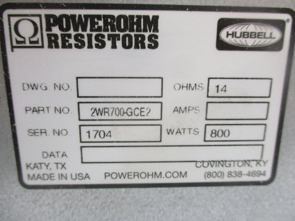 POWEROHM 2WR700-GCE2 NSNP