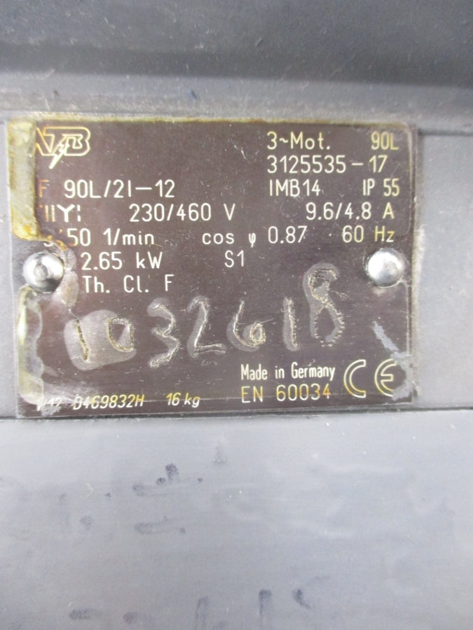 ATB 90L/2I-12 230/460V 9.6/4.8A (AS PICTURED) NSNP