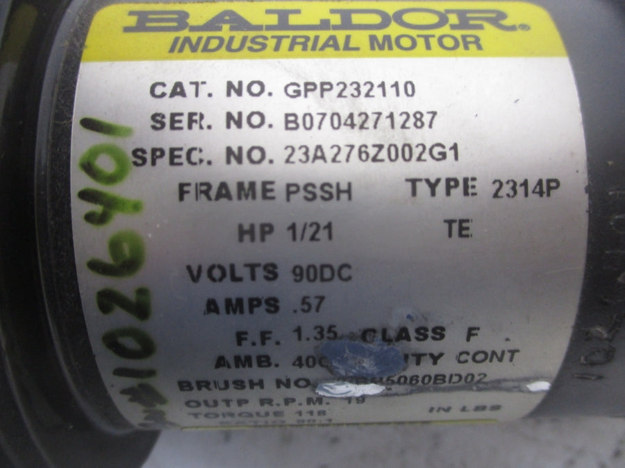 BALDOR GPP232110 23A276Z002G1 90VDC 0.57A UNMP