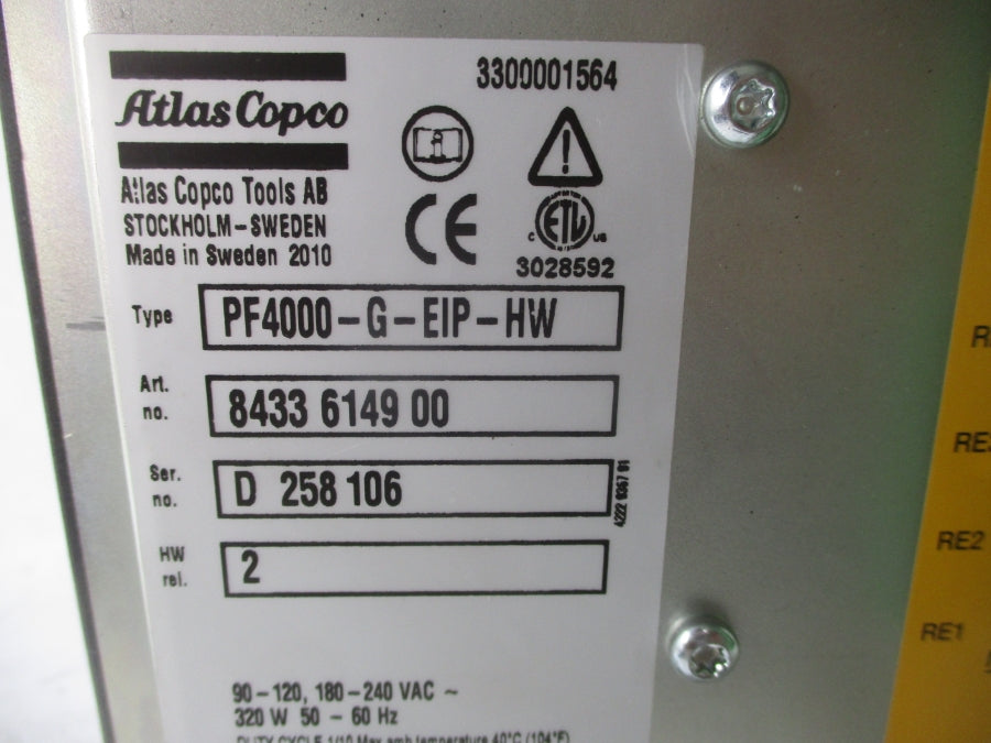 ATLAS COPCO PF4000-G-EIP-HW 180-240VAC NSMP