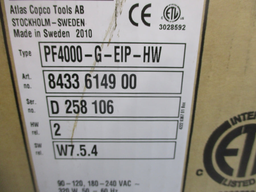 ATLAS COPCO PF4000-G-EIP-HW 180-240VAC NSMP