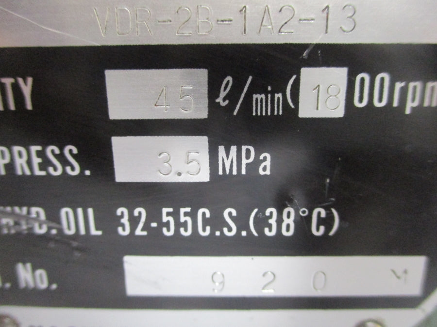 NACHI VDR-2B-1A2-13 UNMP