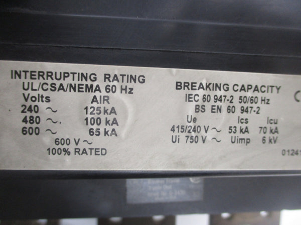 SQUARE D PEF361600LS SER. B 600V 1600A UNMP