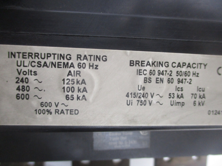 SQUARE D PEF361600LS SER. B 600V 1600A UNMP