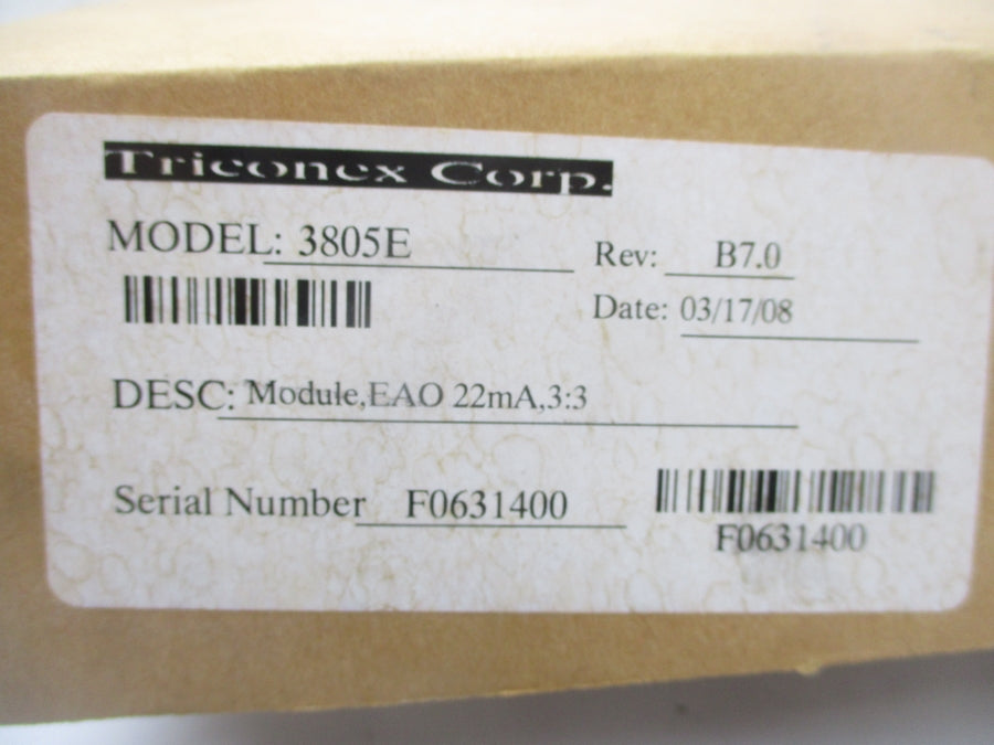 TRICONEX 3805E NSMP