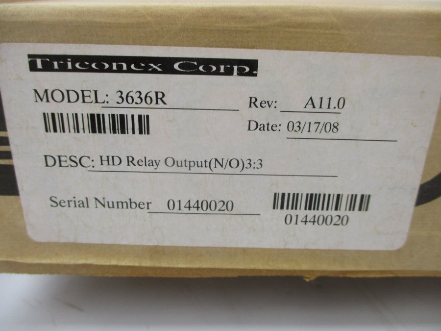TRICONEX 3636R NSMP