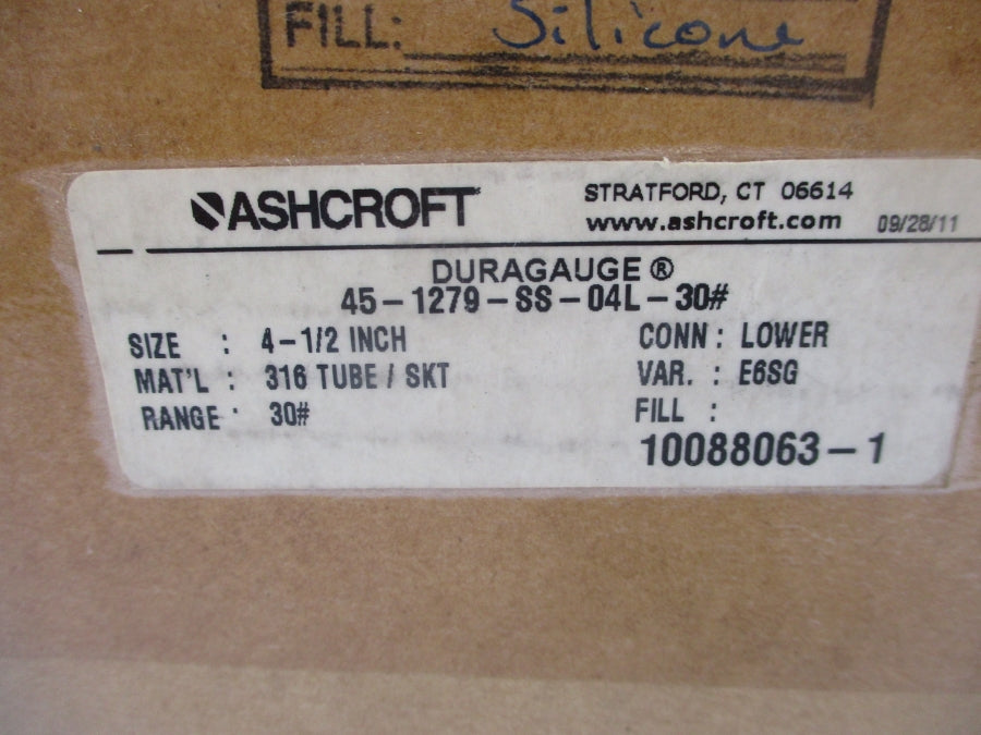 ASHCROFT 45-1279-SS-04L-30# 4-1/2" NSFS
