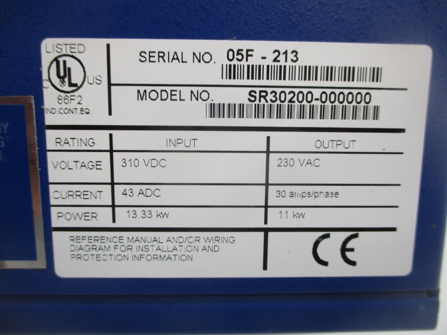 KOLLMORGEN SR30200-000000 310VDC 43A NSMP
