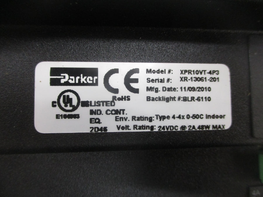 PARKER XPR10VT-4P3 24VDC 2A NSNP