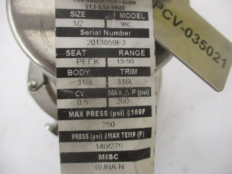 VALVE 98C 250PSI NSNP