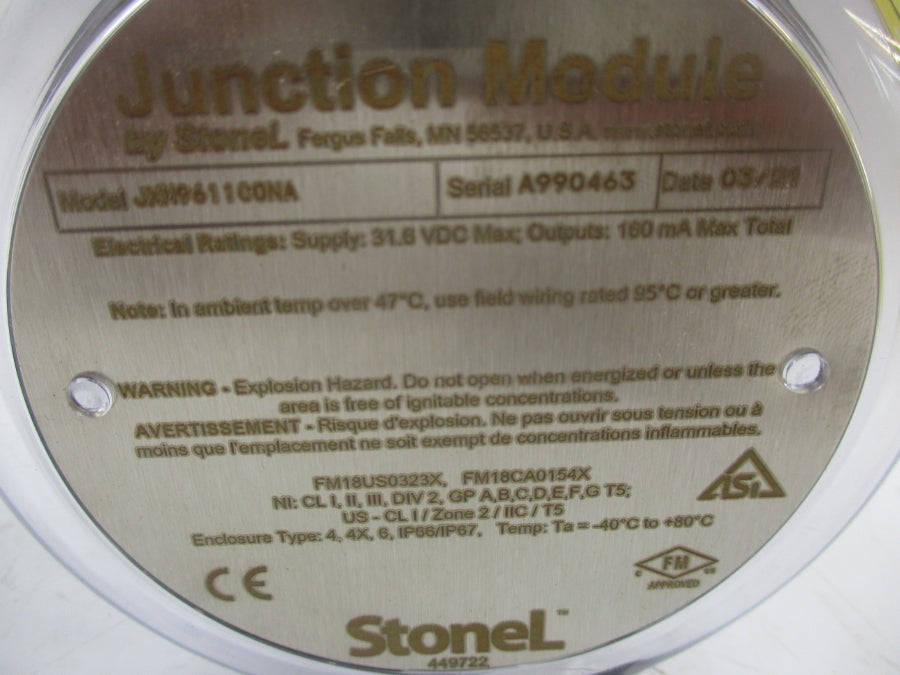 STONEL JXM9611C0NA 31.6VDC NSMP