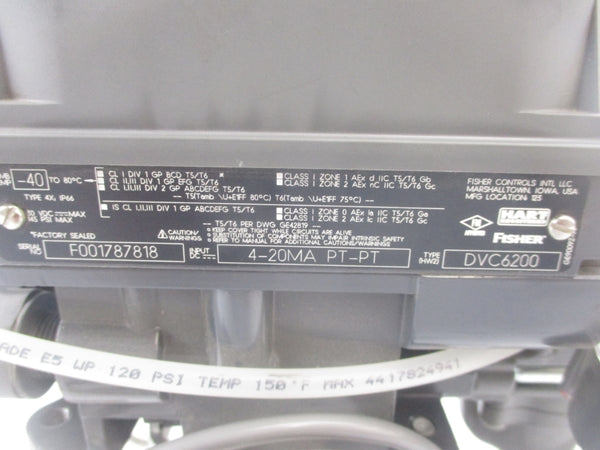 FISHER DVC6200 30VDC 145PSI (AS PICTURED) UNMP