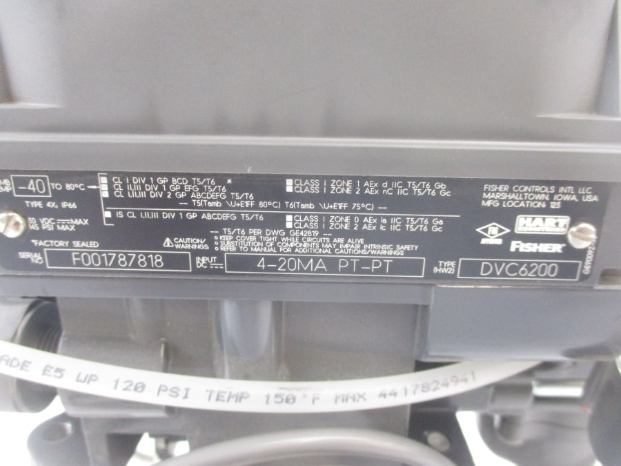 FISHER DVC6200 30VDC 145PSI (AS PICTURED) UNMP