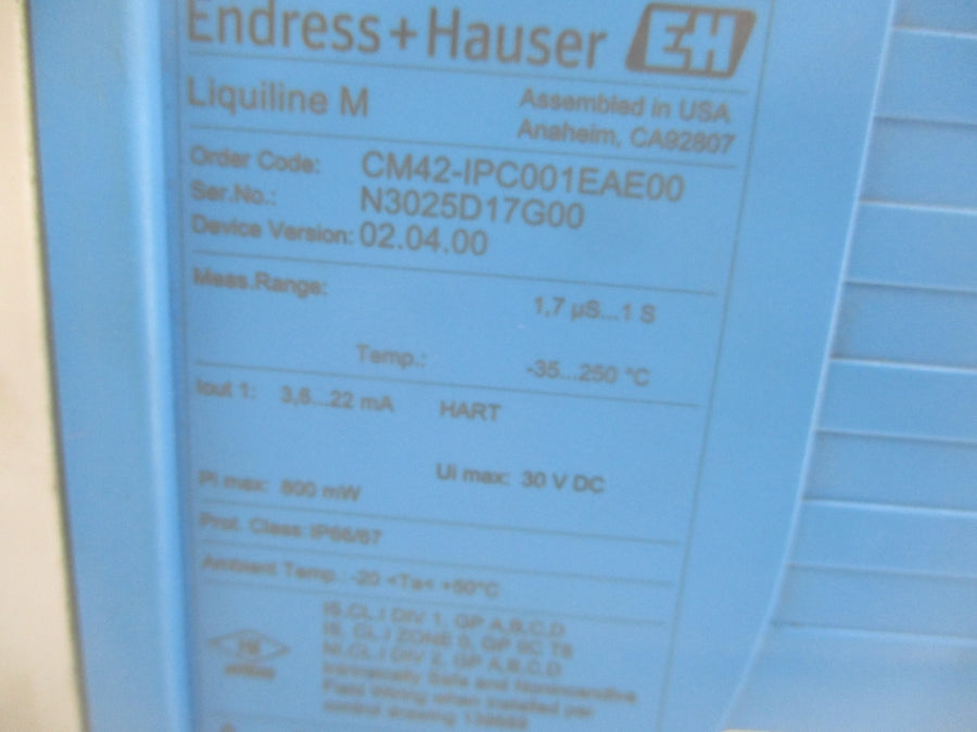 ENDRESS HAUSER CM42-IPC001EAE00 30VDC UNMP