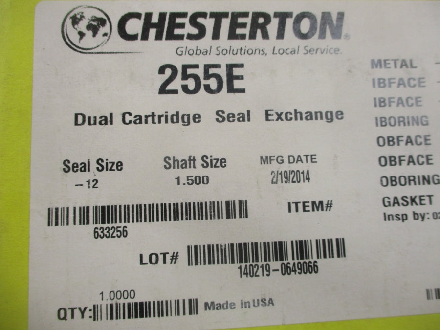 CHESTERTON 255E-12 SIZE 1.500 NSMP