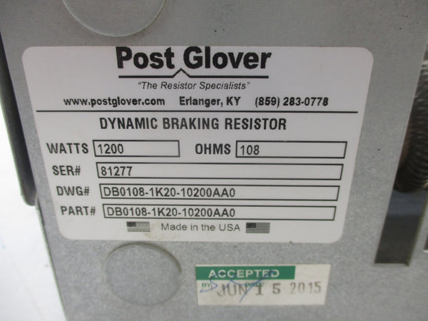 POST GLOVER DB0108-1K20-10200AA0 NSMP