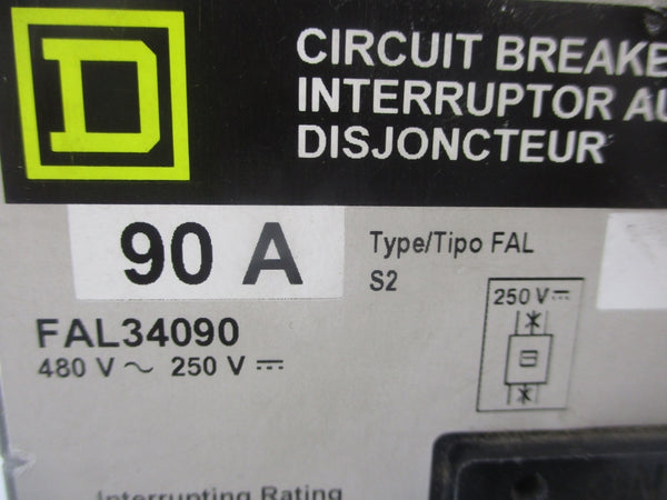 SQUARE D FAL34090 SER. 2 480V 90A UNMP