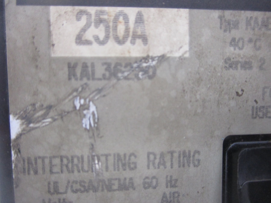SQUARE D KAL36225 SER. 2 480V 225A UNMP